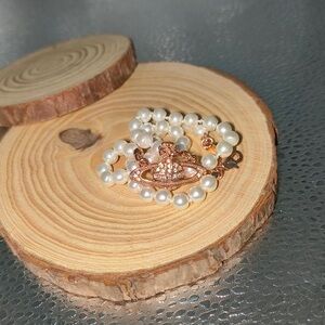 Vivienne Westwood Rose Gold Pendant Necklace